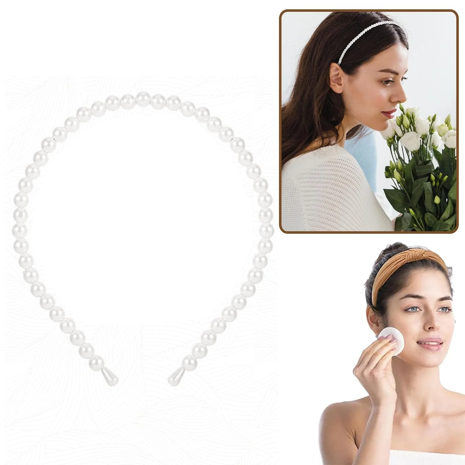 Набір жіночих обручів для волосся, різні моделі, фото №6