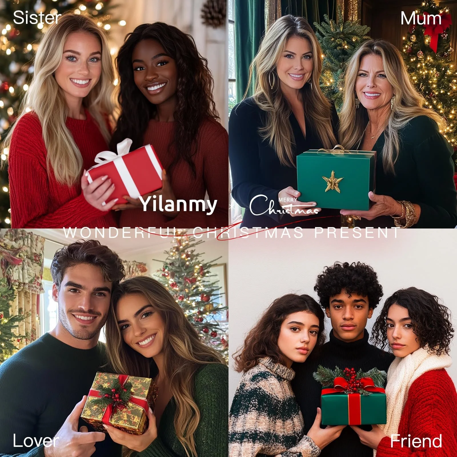 Гольфи Yilanmy Різдвяні вище коліна, 2 пари, жіночі, фото №8 Гольфи Yilanmy Різдвяні вище коліна, 2 пари, жіночі, фото №8