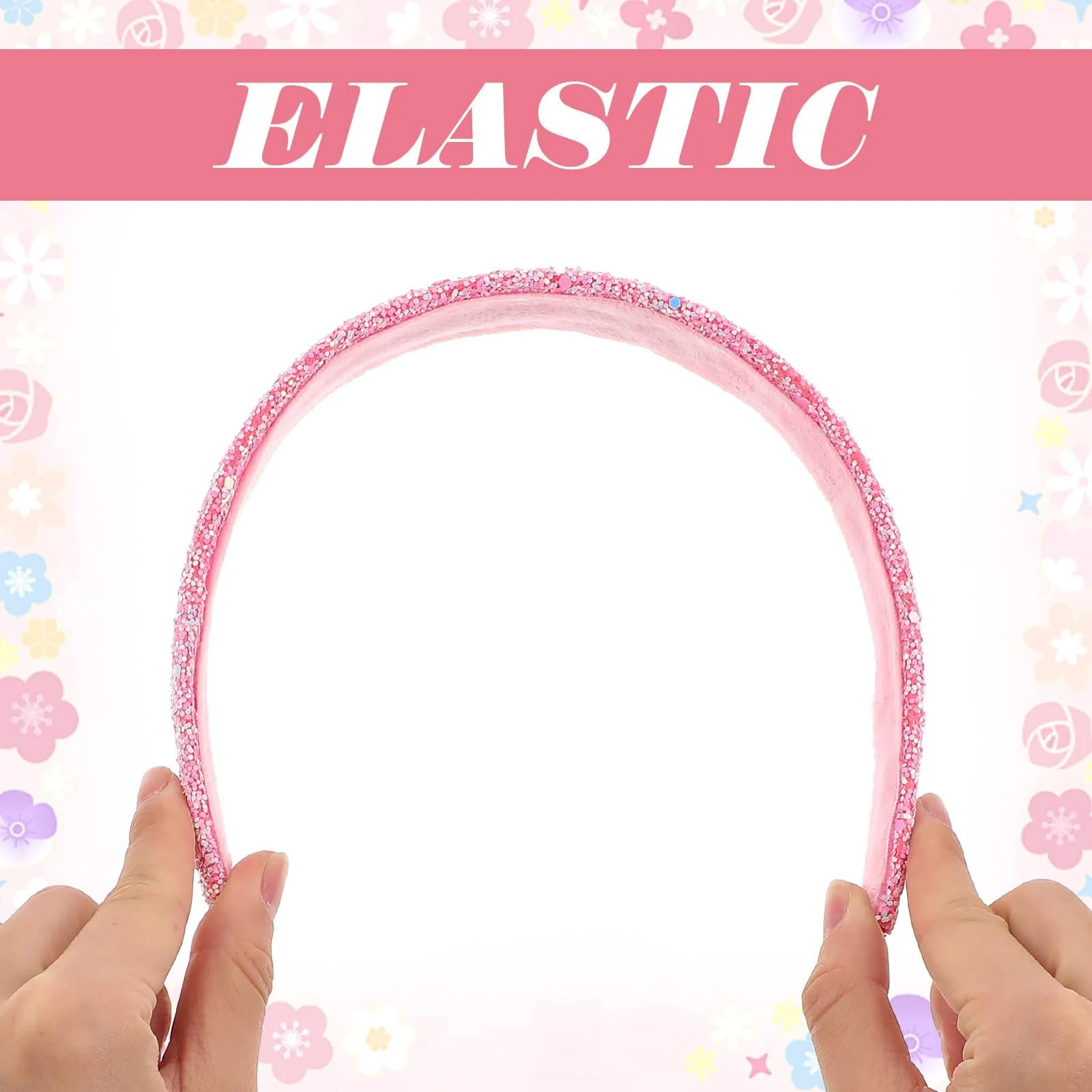 Набор обручей для волос с блестками для девочек (3 шт.), фото №3