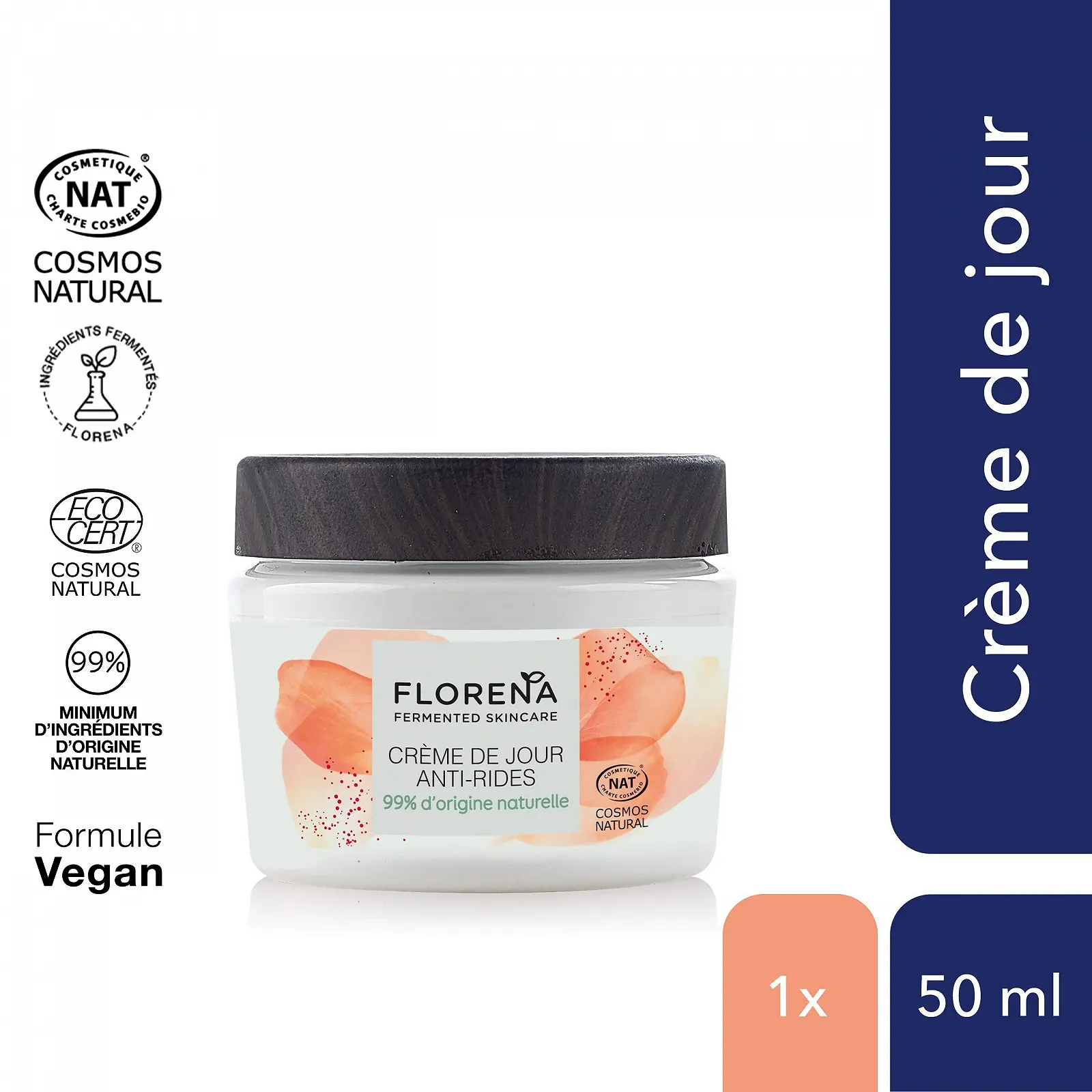 Денний крем FLORENA Anti-Wrinkle з гіалуроновою кислотою, жимолостю та ферментованою оливковою олією 50 мл, фото №2 Денний крем FLORENA Anti-Wrinkle з гіалуроновою кислотою, жимолостю та ферментованою оливковою олією 50 мл, фото №2