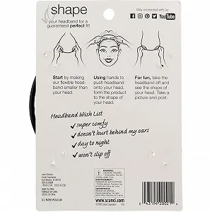 Обруч Scunci Гибкий 3 шт. Нескользящий synthetic.ua - Фото 1