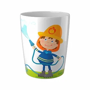 Набір дитячого посуду Haba Melamine Fire Brigade: тарілка, чашка, миска synthetic.ua - Фото 1