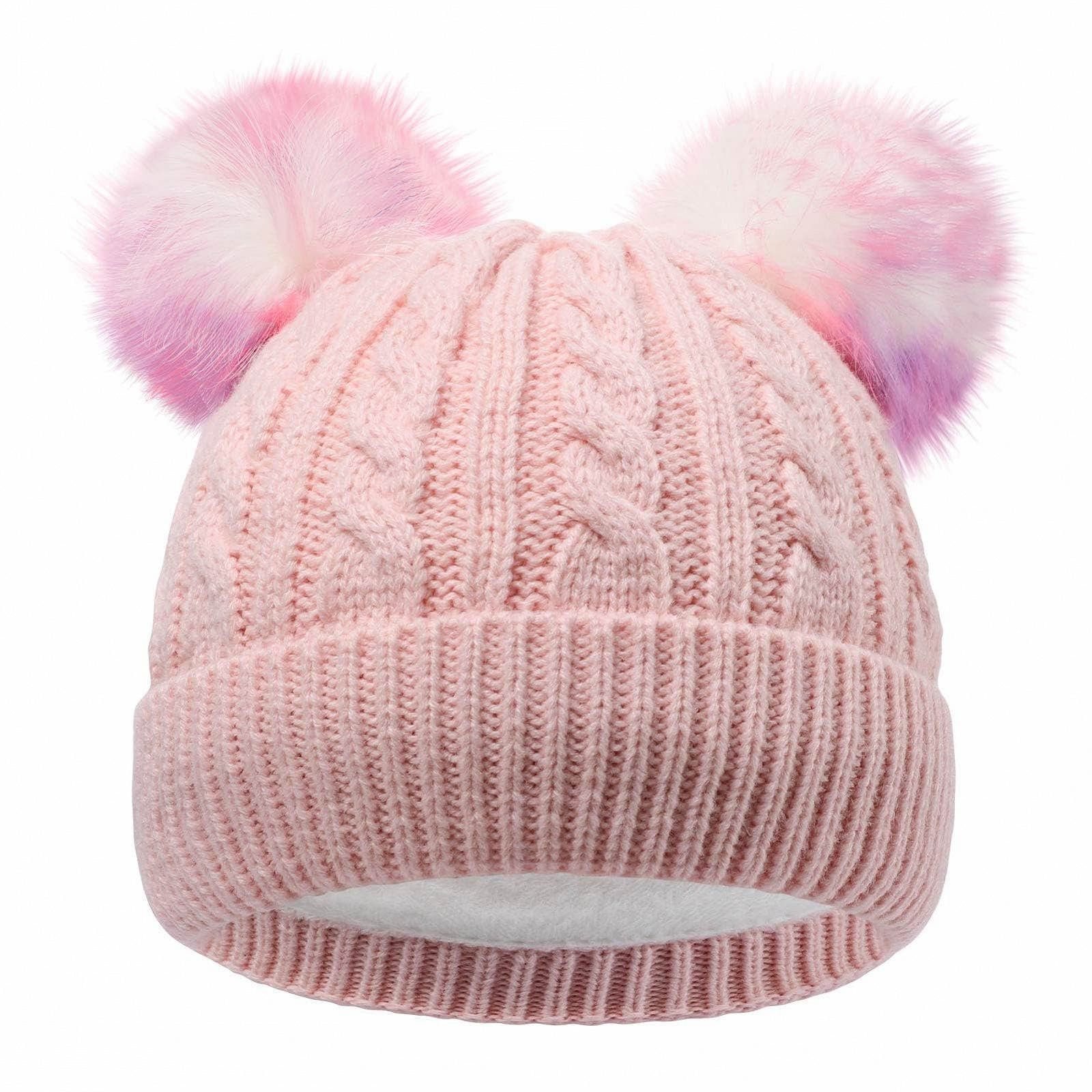 Шапка-біні CHUANGLI Дитяча для дівчат, тепла, на флісовій підкладці, фото №1