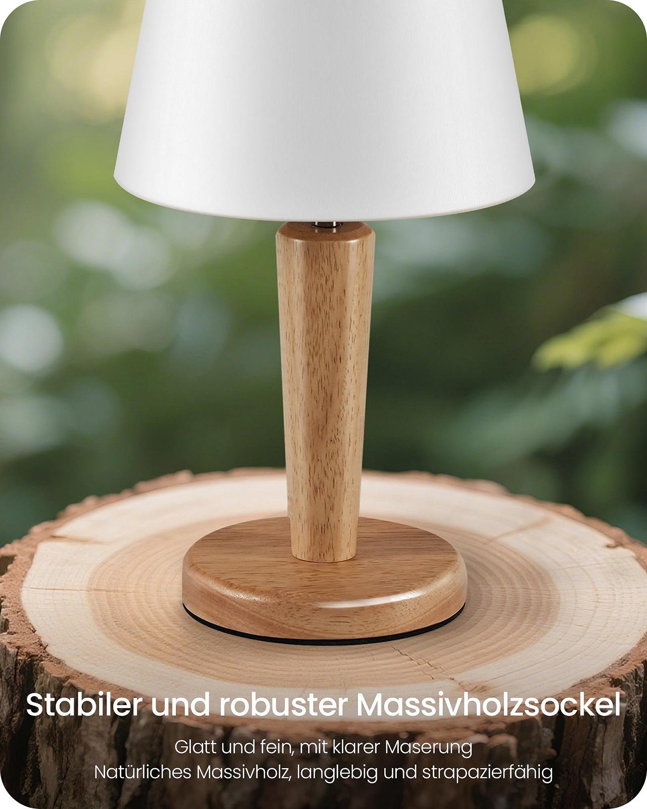 Настільна лампа ZMW13TLDP205 дерев'яна набір з 2 шт E27 3000K/4000K/6500K Біла, фото №4