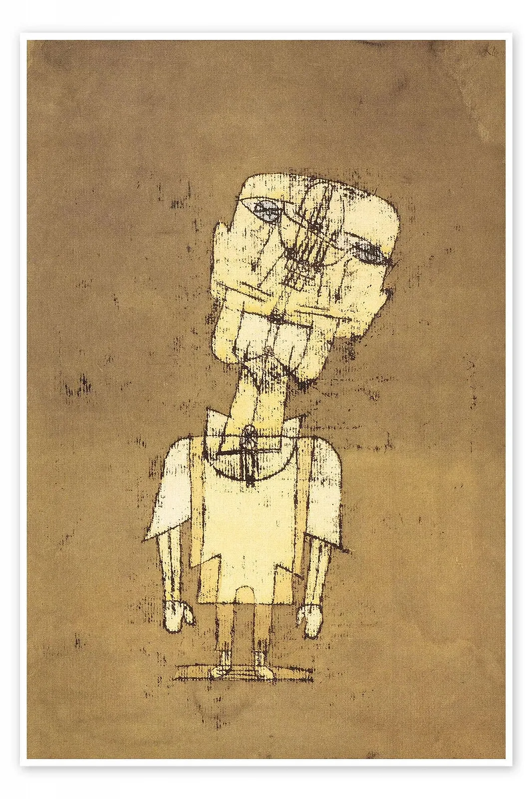 Постер Paul Klee The Ghost of a Genius Абстрактное искусство Коричневый 70 x 100 см, фото №1