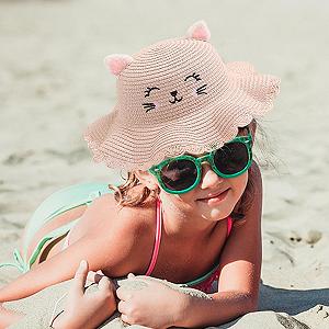 Детская шляпа Rianpesn с соломенной сумкой - Фото 1