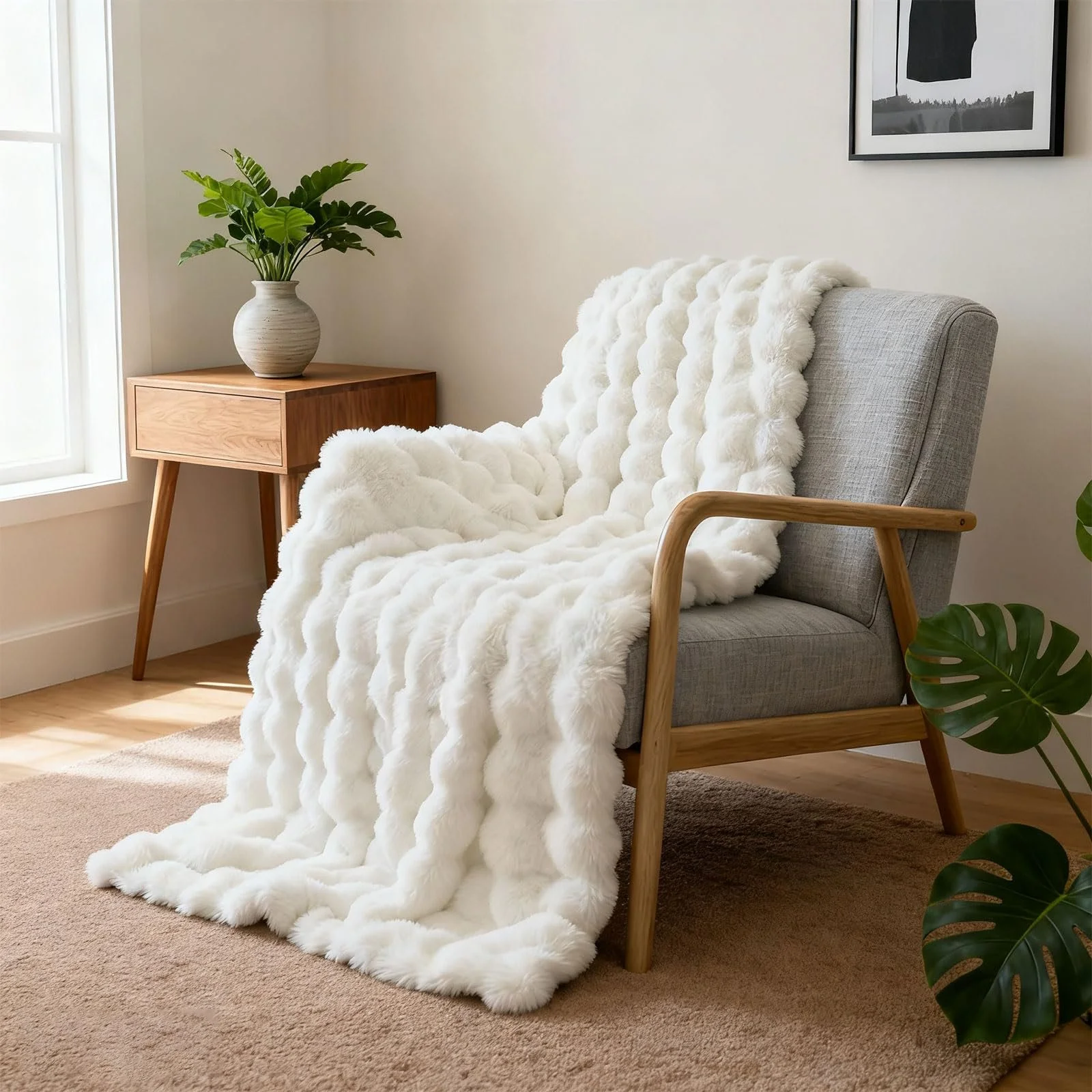 Одеяло Bubble Cuddly, Пушистое двустороннее одеяло, фото №1