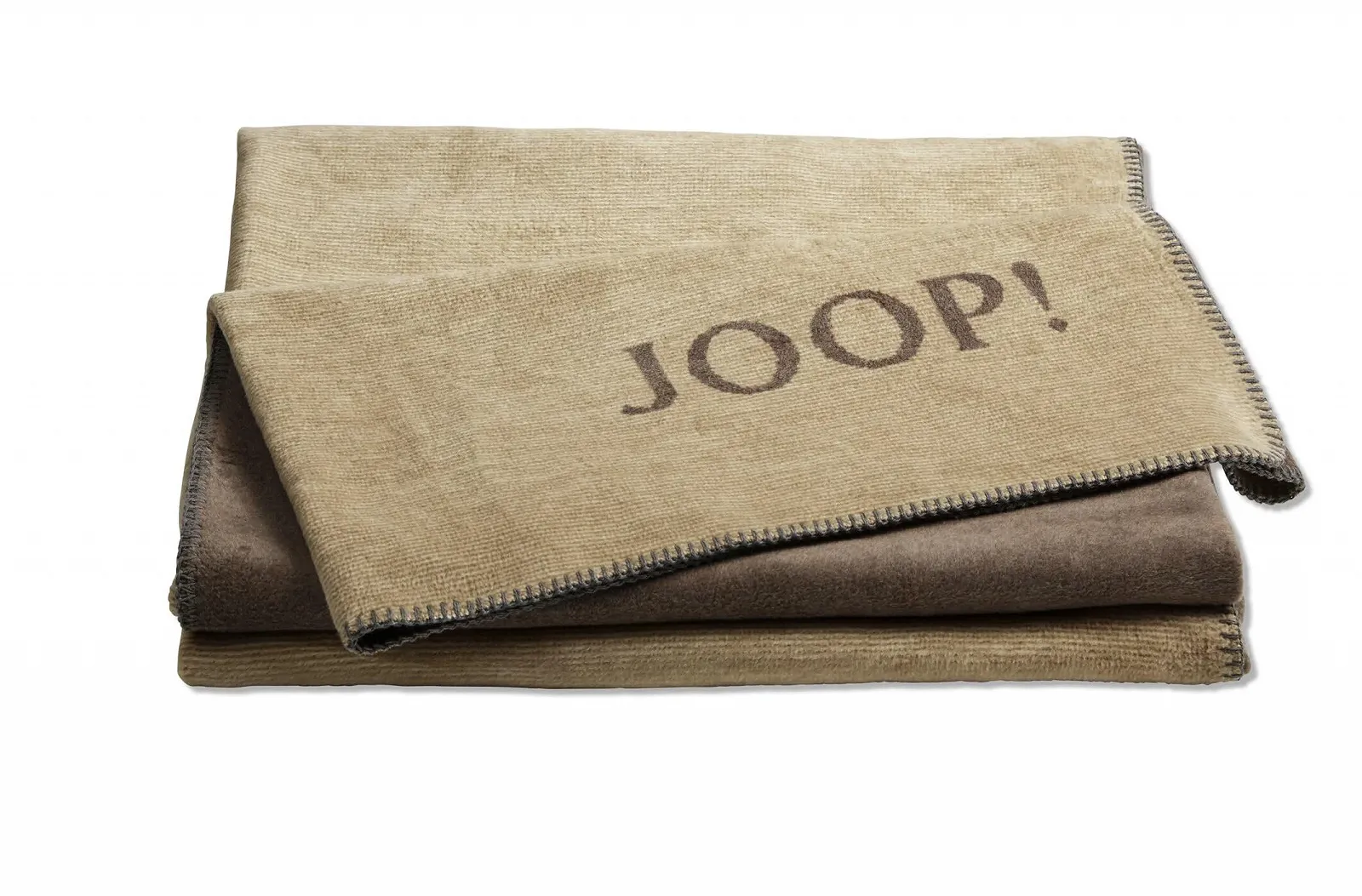 Покривало Joop! Melange Doubleface I Fluffy Soft Cuddly Cashew Chestnut I Бавовняна Покривало в стилі меланж, фото №1