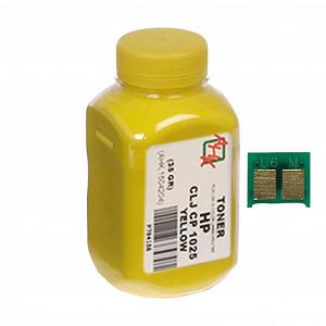 Тонер HP CLJ CP1025 35г Yellow chip AHK 1500128 549687 Тонер HP CLJ CP1025 35г Yellow chip AHK 1500128 549687