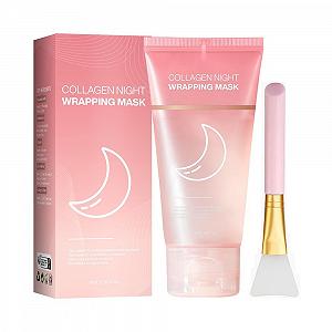 Ночная маска для лица с коллагеном Collagen Wrapping Mask для упругости кожи 75 мл - Фото 1