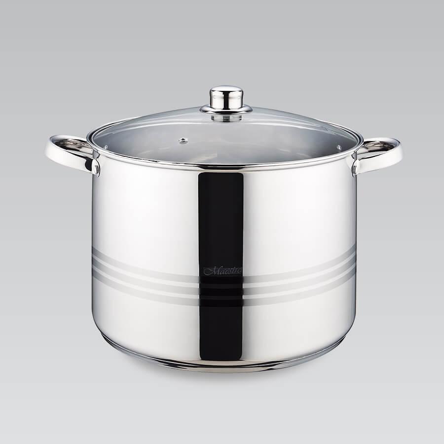 Каструля з кришкою Maestro MR-3517-16 16 л 30х23 см, фото №1