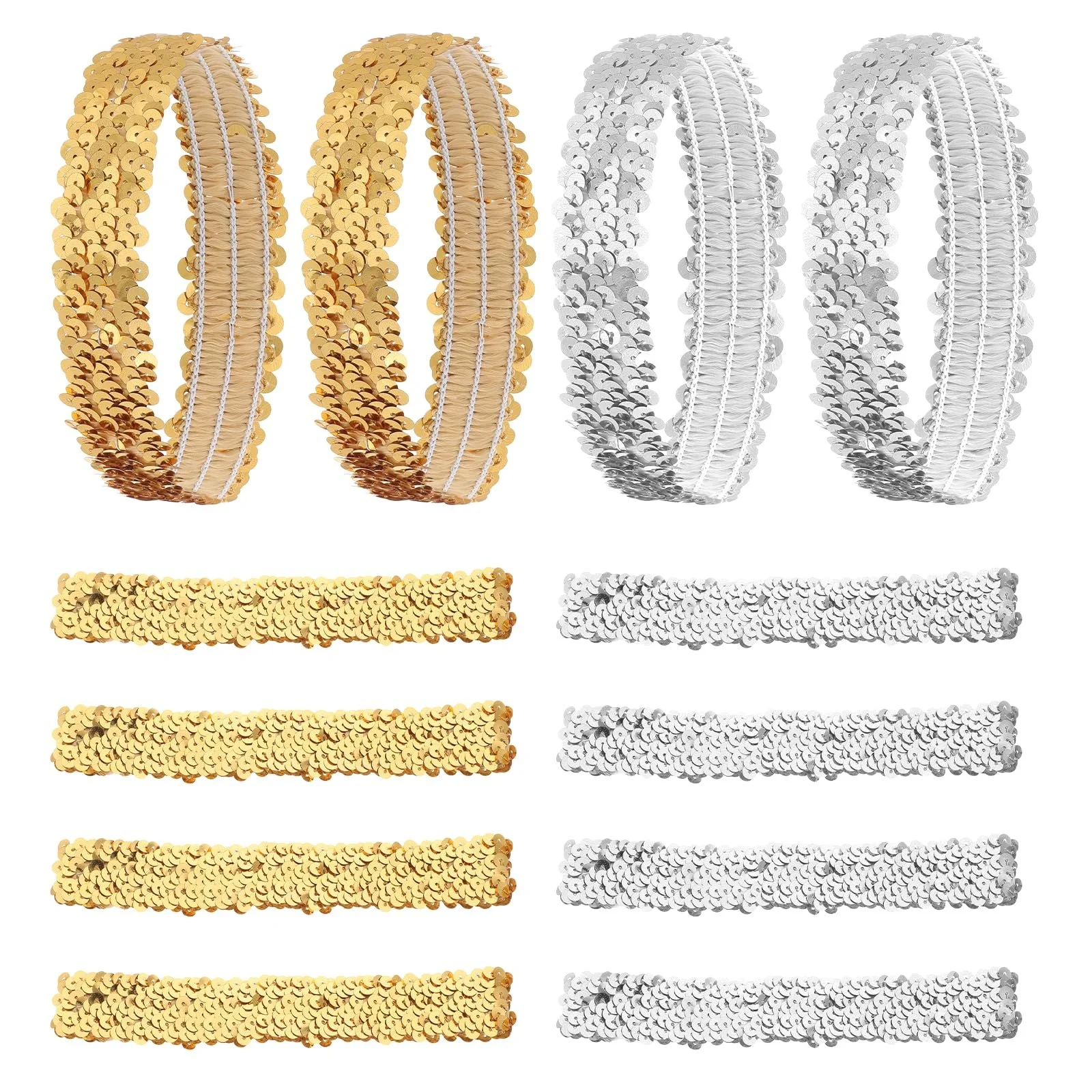 Обруч Блискітки для дівчат Набір 12 штук, фото №1