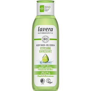 Гель для душа lavera Refreshing Натуральный с органическим лаймом и лемонграсом 250 мл - Фото 1