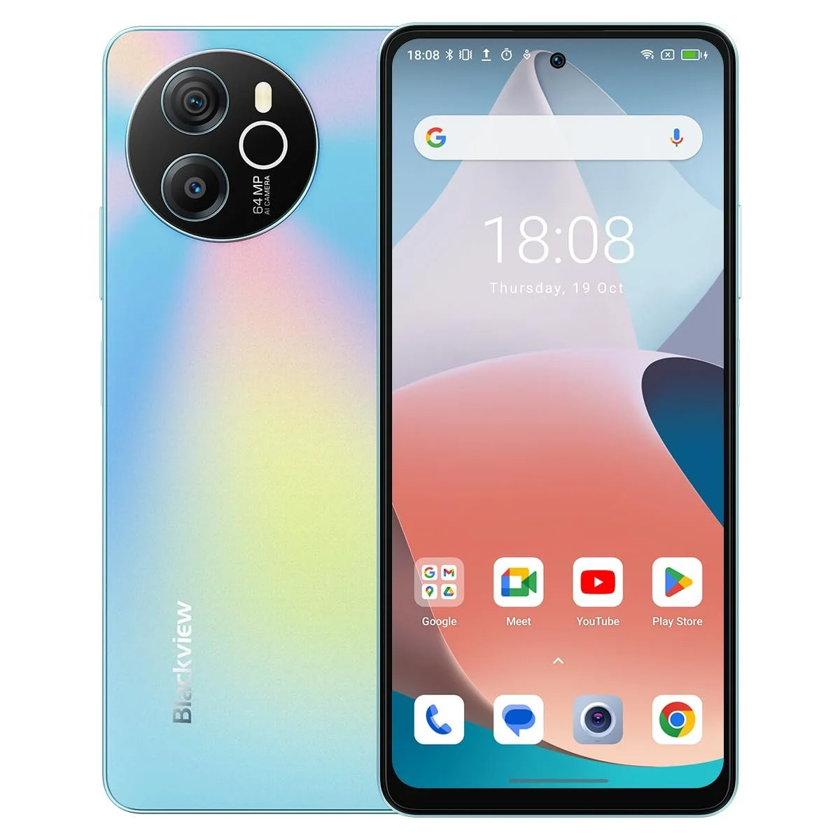Смартфон Blackview Shark 8 16GB + 256GB 6.78 дюйма FHD+ 120Hz 64MP + 13MP 33W 3 слота для карт Android 13 Smart-K Box Speaker GPS NFC Синий, фото №1