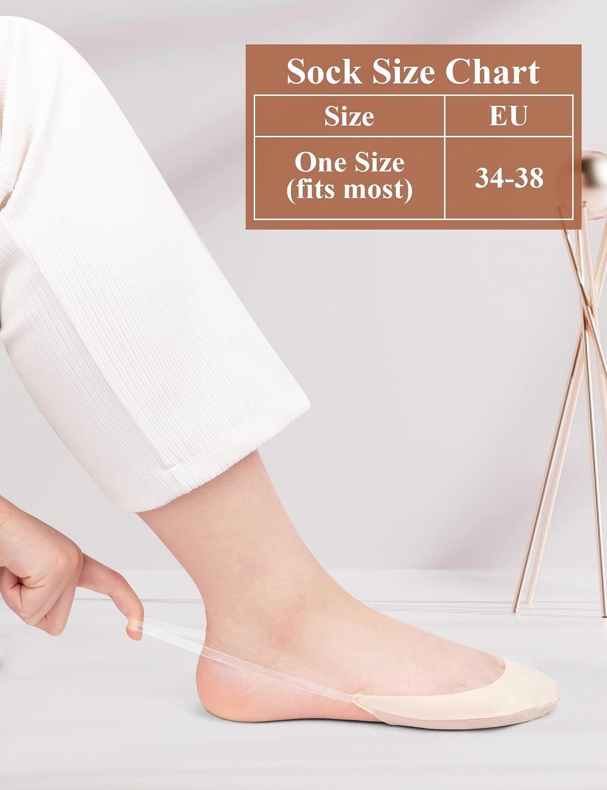 Носки-следки Becellen для женщин, 4 пары, фото №7