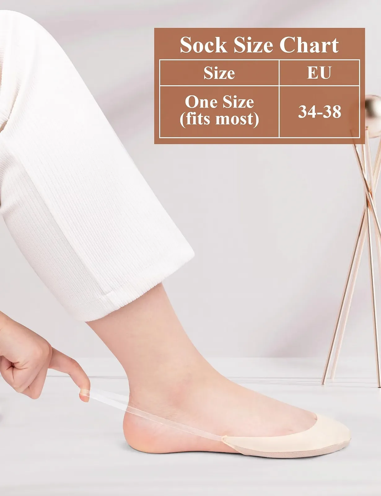 Шкарпетки-слідки Becellen для жінок, 4 пари, фото №7