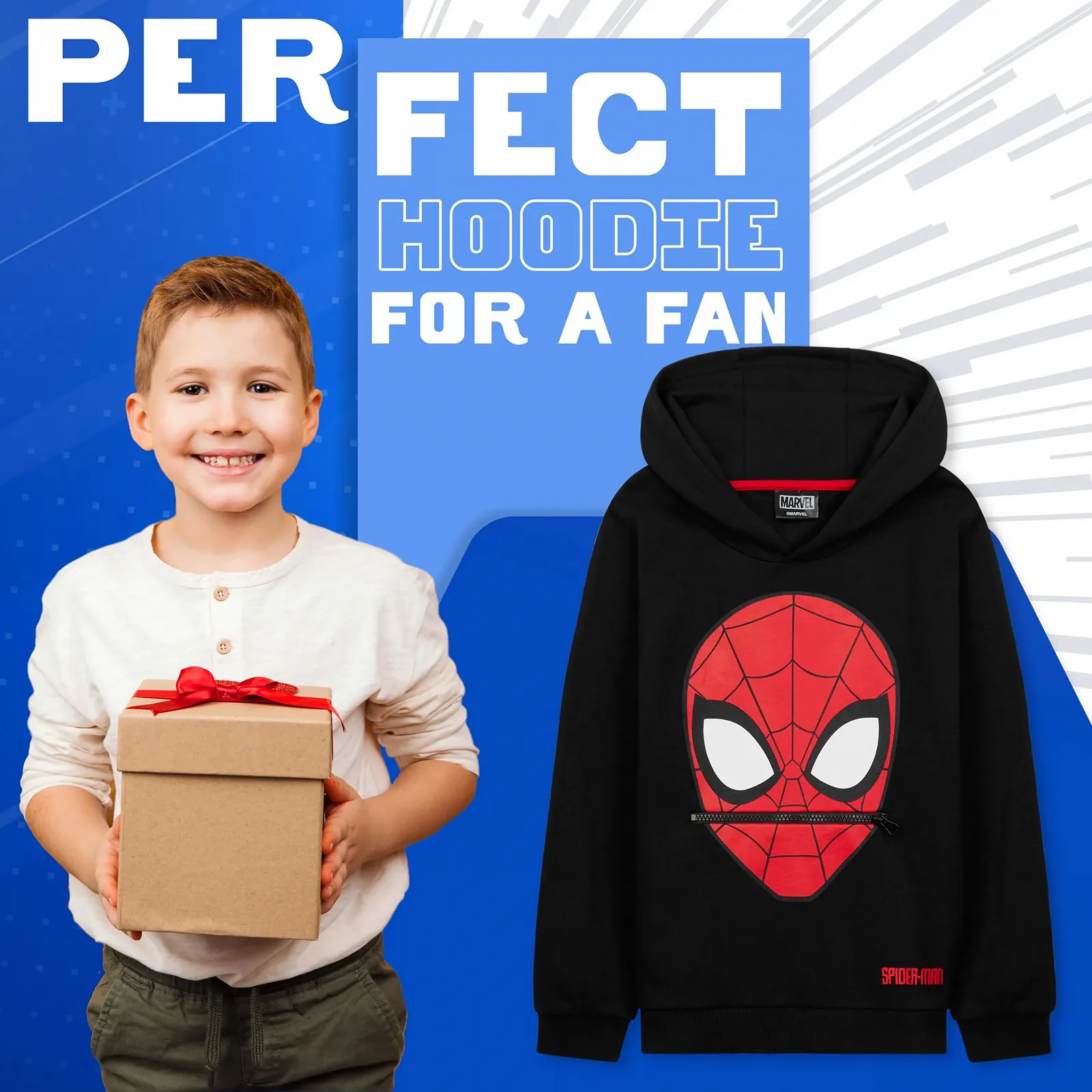 Худі Marvel Spiderman для хлопчиків, фото №2 Худі Marvel Spiderman для хлопчиків, фото №2