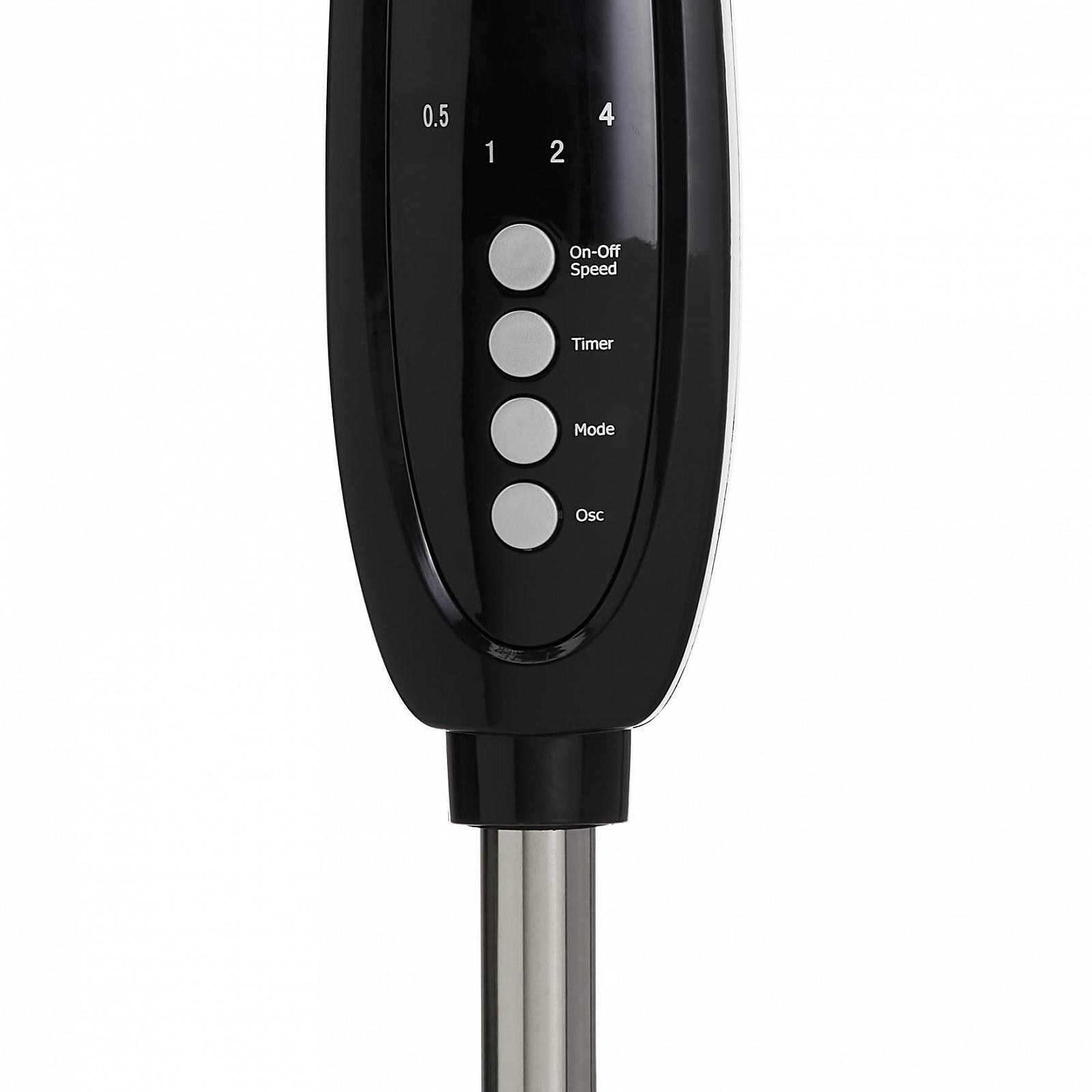 Вентилятор підлоговий Amazon Basics Dual 3 Blade Digital Oscillating з пультом ДУ, чорний, фото №3