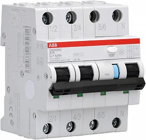 Купить Автоматический выключатель ABB DS203NC INT DIF MAG / B16 / 6 kA / 3P+N / Type-A / 30 мА / Белый - Фото 1 Автоматический выключатель ABB DS203NC INT DIF MAG / B16 / 6 kA / 3P+N / Type-A / 30 мА / Белый - Фото 1