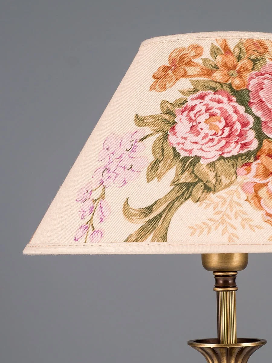 Настільна лампа 403775/4 в стилі модерн, антична латунь, 1xE14 Квітковий, фото №4