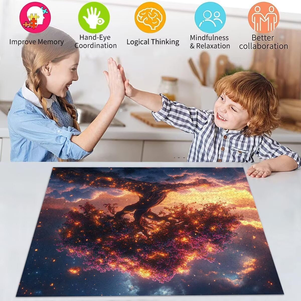 Пазл Educa T-906 Tree Dream 5000 деталей 105 x 156 см, фото №5 Пазл Educa T-906 Tree Dream 5000 деталей 105 x 156 см, фото №5