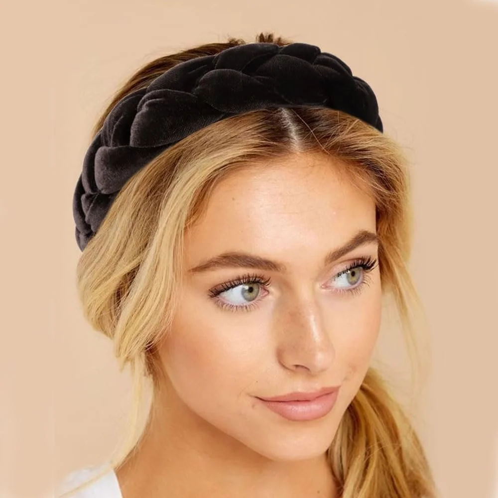 Обруч DRESHOW Плетеный Бархатный Эластичный, фото №2