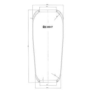 Пневморессора (баллон) FEBI BILSTEIN 38647 для MERCEDES-BENZ, задний мост слева - Фото 1