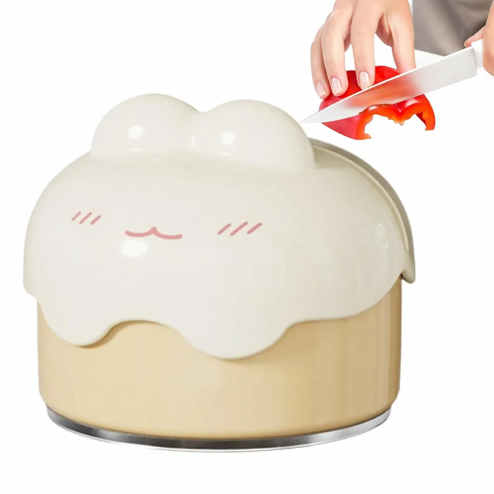 Точилка для ножів та ножиць Cutter Sharpener ручна міні на присосці вольфрамова сталь, фото №9