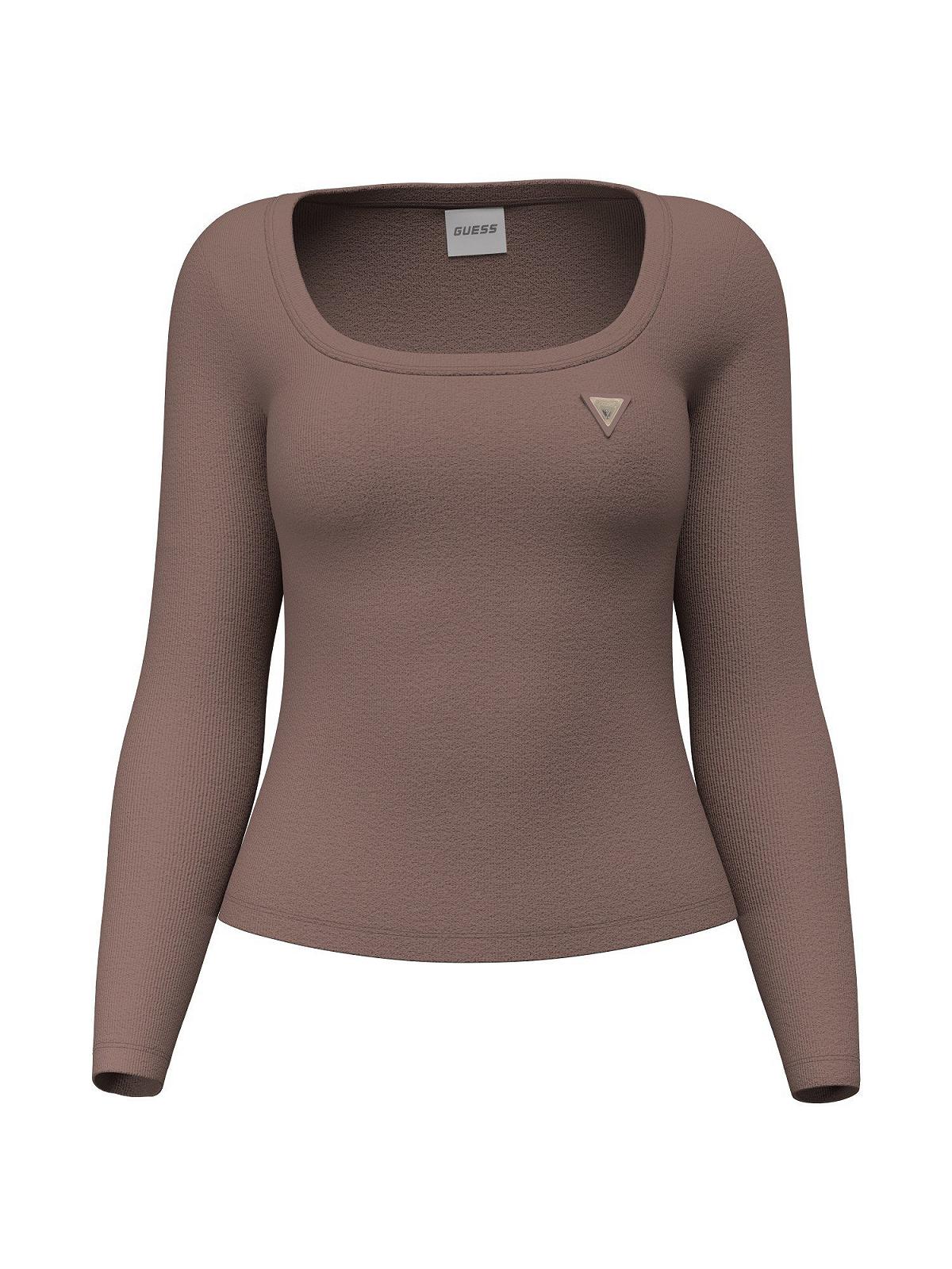 Женский Лонгслив GUESS Коричневый - S, фото №1