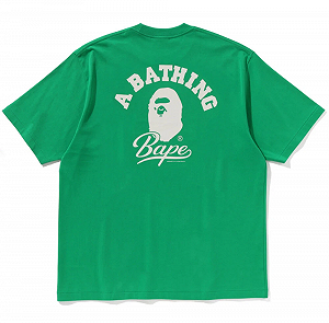 Футболка A BATHING APE CURSIVE COLLEGE LOGO RELAXED FIT XL synthetic.ua - Фото 1