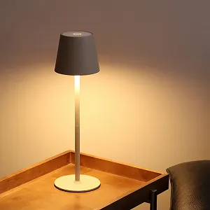 Настільні лампи 2 шт. LED акумуляторні сенсорні димовані 5200 mAh IP54 Бежеві synthetic.ua - Фото 1