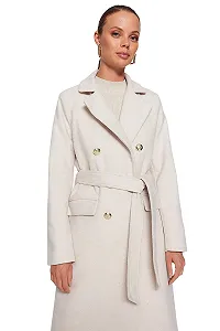 Пальто TRENDYOL Прямого Кроя, Длинный Рукав, Приталенное synthetic.ua - Фото 1