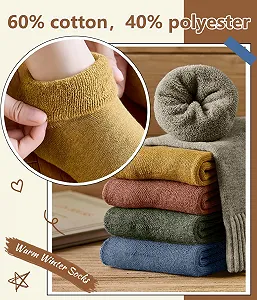 Теплые термоноски для женщин, набор 5 пар synthetic.ua - Фото 1