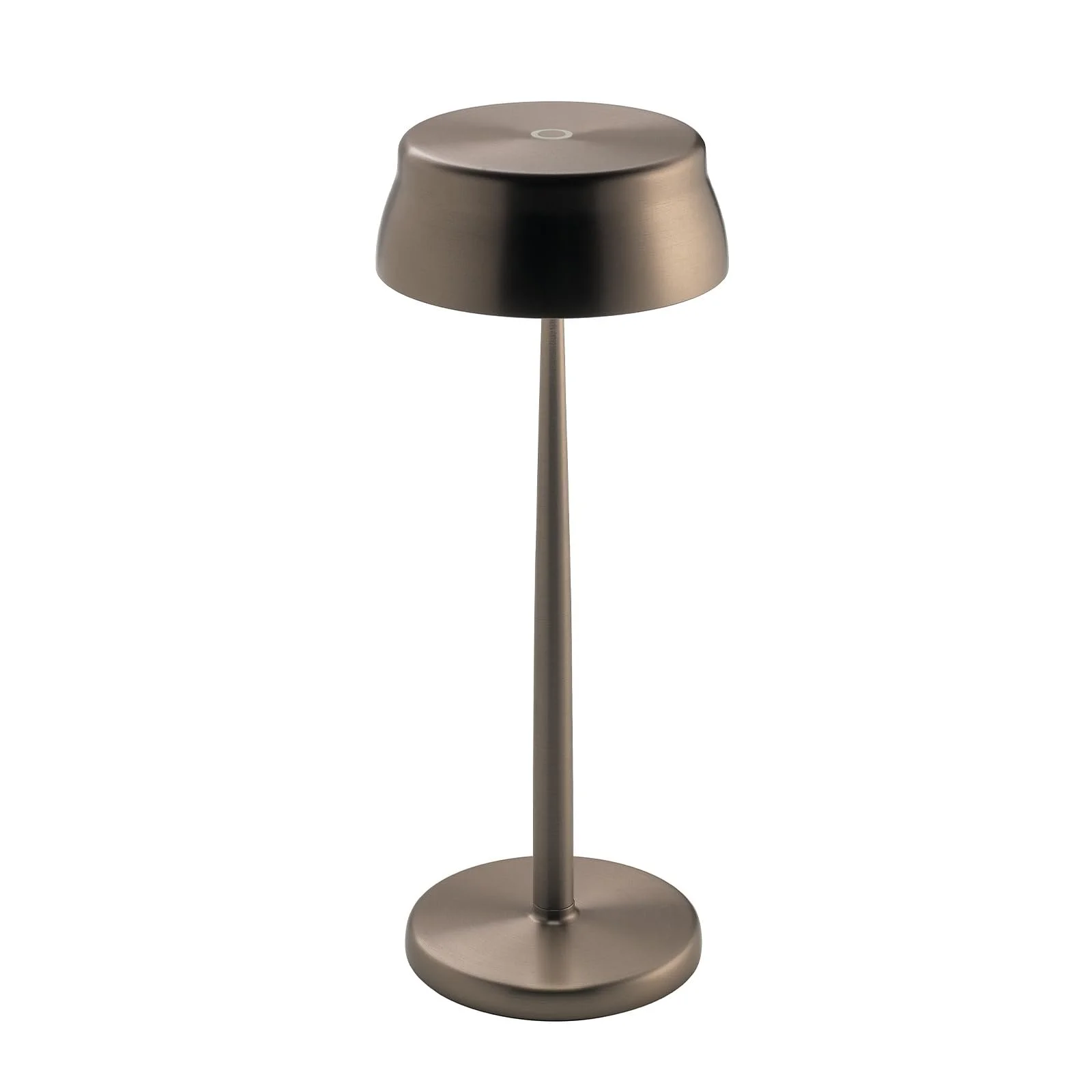 Настільна лампа Zafferano Sister Light Wi-Fi акумуляторна бездротова з дистанційним керуванням ступінчастий димер 2200-4000K висота 32.8 см колір мідь, фото №1