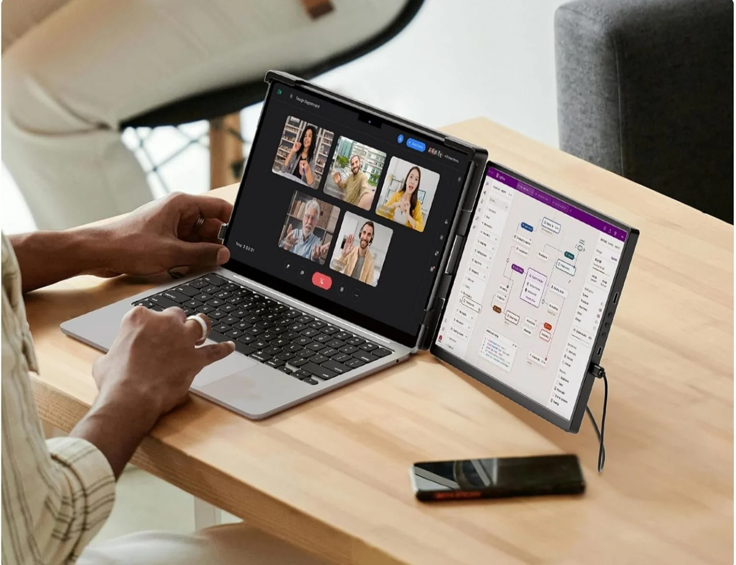 Монітор портативний 14" Dopesplay DR145 Full HD IPS 60 Гц, фото №5 Монітор портативний 14" Dopesplay DR145 Full HD IPS 60 Гц, фото №5