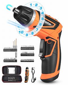 Шуруповерт Vastar 4.2 V Cordless Small Magnetic Mini Electric Battery Set 1500 mAh 220 RPM/10+1 Torque 48 модельных аксессуаров Dual Position Handle LED - Фото 1