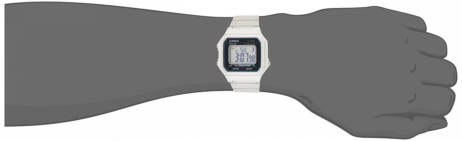 Годинник Casio Unisex Adult Digital Quartz з нержавіючим ремінцем сріблястий, фото №4