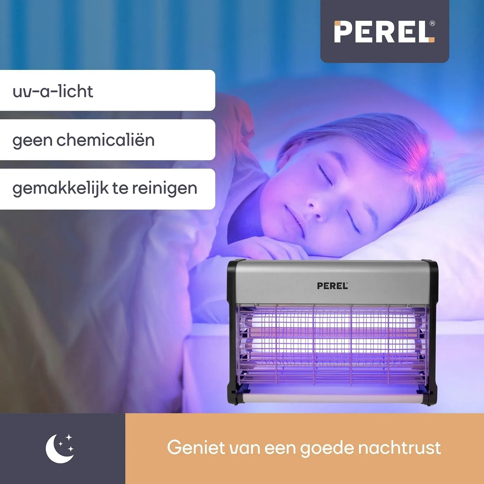 Знищувач комах Perel UV 2800 V 80 м² Метал, фото №2