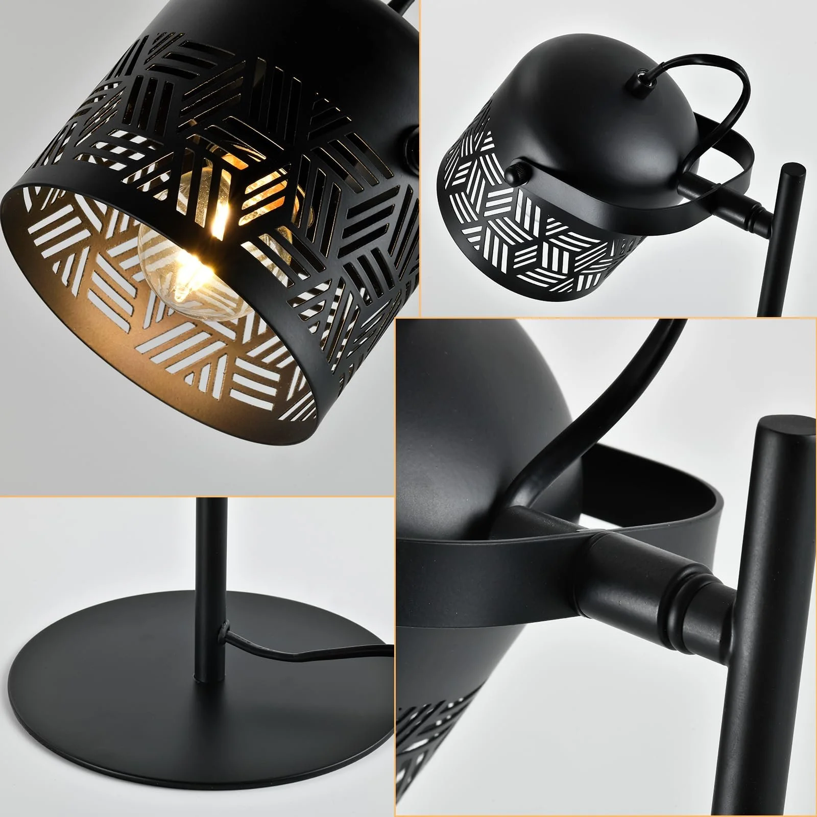 Настільна LED лампа LQWELL Retro Palace Style E27 металева, фото №4