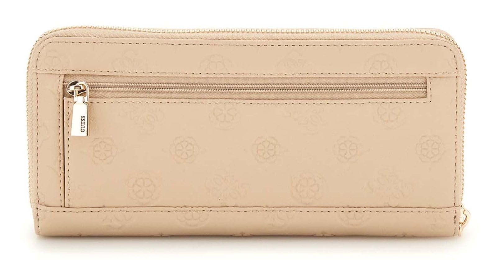 Гаманець GUESS Phoebe SLG Large Zip Around Simply Taupe Logo, фото №3