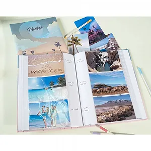 Фотоальбом Exacompta Sunset 62333E на 300 фотографий 10 x 15 см, 100 страниц, формат 22.5 x 32.5 см, обложка с матовой ламинацией, модный принт synthetic.ua - Фото 1