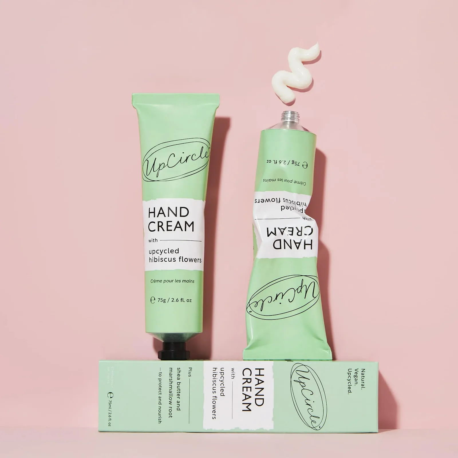 Крем для рук UpCircle з квітами гібіскуса + маслом ши - інтенсивно живильний, фото №2