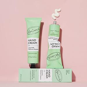 Крем для рук UpCircle с цветками гибискуса + маслом ши - интенсивно питательный, быстро впитывается + защищает - дерматологически протестирован для чувствительной кожи, натуральный, веганский и не тестировался на животных synthetic.ua - Фото 1