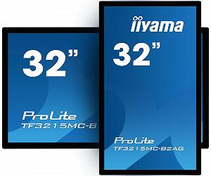 Монитор iiyama Prolite TF3215MC-B2AG 31.5 дюйма VA LED Full HD Open Frame 30-точечный мультитач емкостный VGA HDMI DP 24/7 IP65 IK-7 6H Антибликовый с поддержкой сенсора через стекло черный synthetic.ua - Фото 1