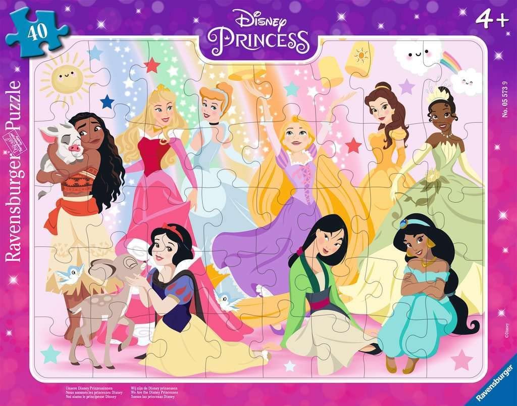 Детский пазл Ravensburger 05573 Our Disney Princesses 40 элементов Рамка-пазл Disney, фото №1