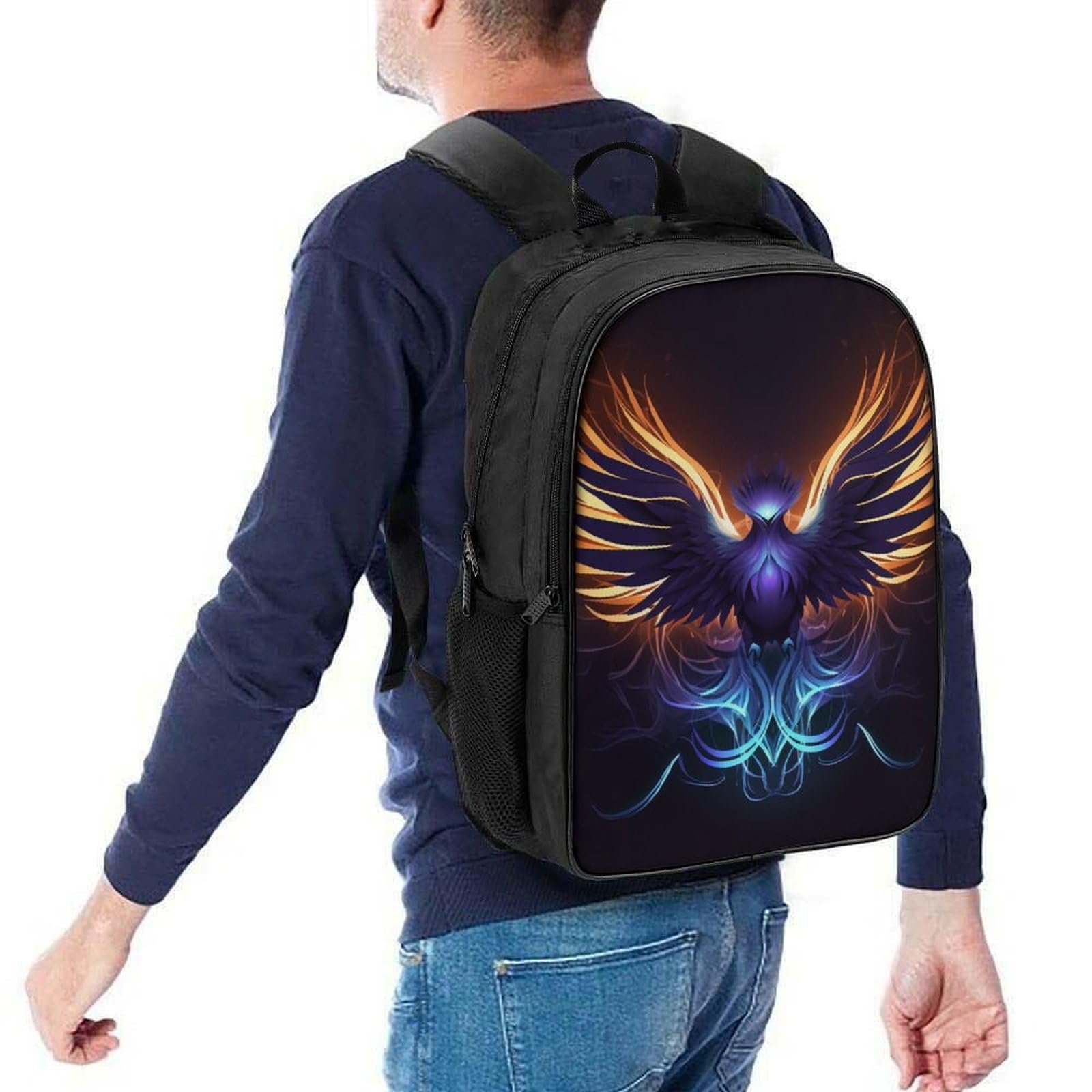 Школьный рюкзак DPEOANEBN Phoenix для мальчиков и девочек-подростков, водонепроницаемый, для женщин и мужчин, школьный ранец, сумка для ноутбука, рюкзак 40x28x16 см, фото №5