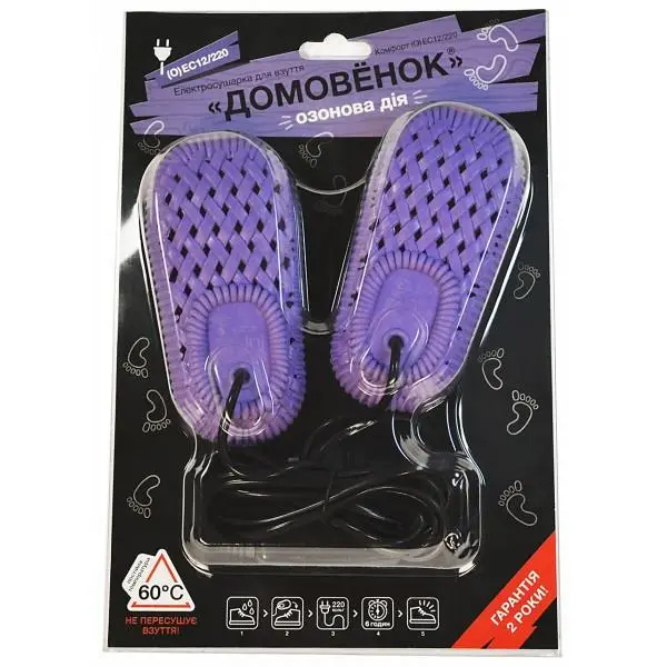 Електричний сушильник для взуття з озоном Домовники Комфорт ЄС 12/220 (su-18135), фото №2