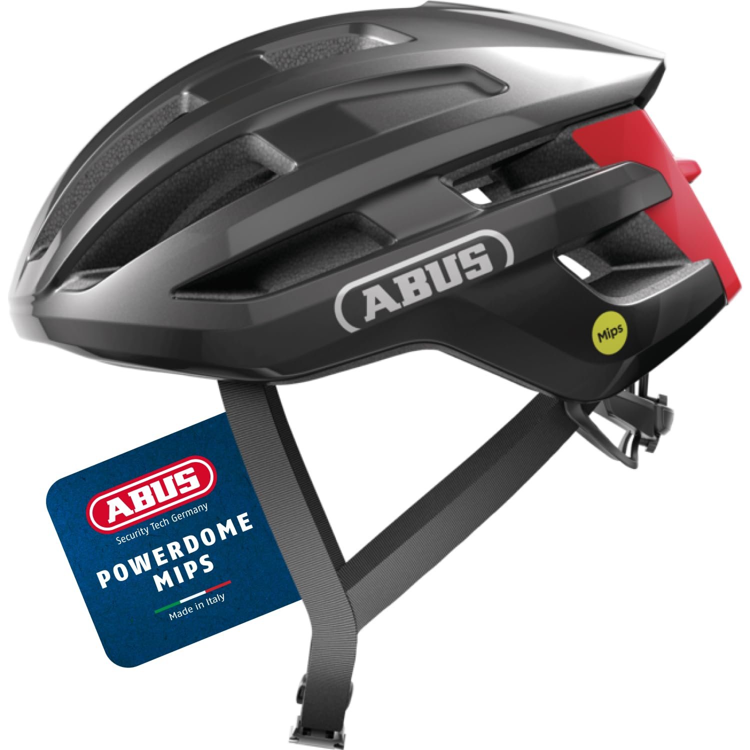 Шлем ABUS PowerDome MIPS для шоссейного велосипеда - Легкий велосипедный шлем с продуманной системой вентиляции и защитой от ударов - Сделано в Италии - для мужчин и женщин, фото №1