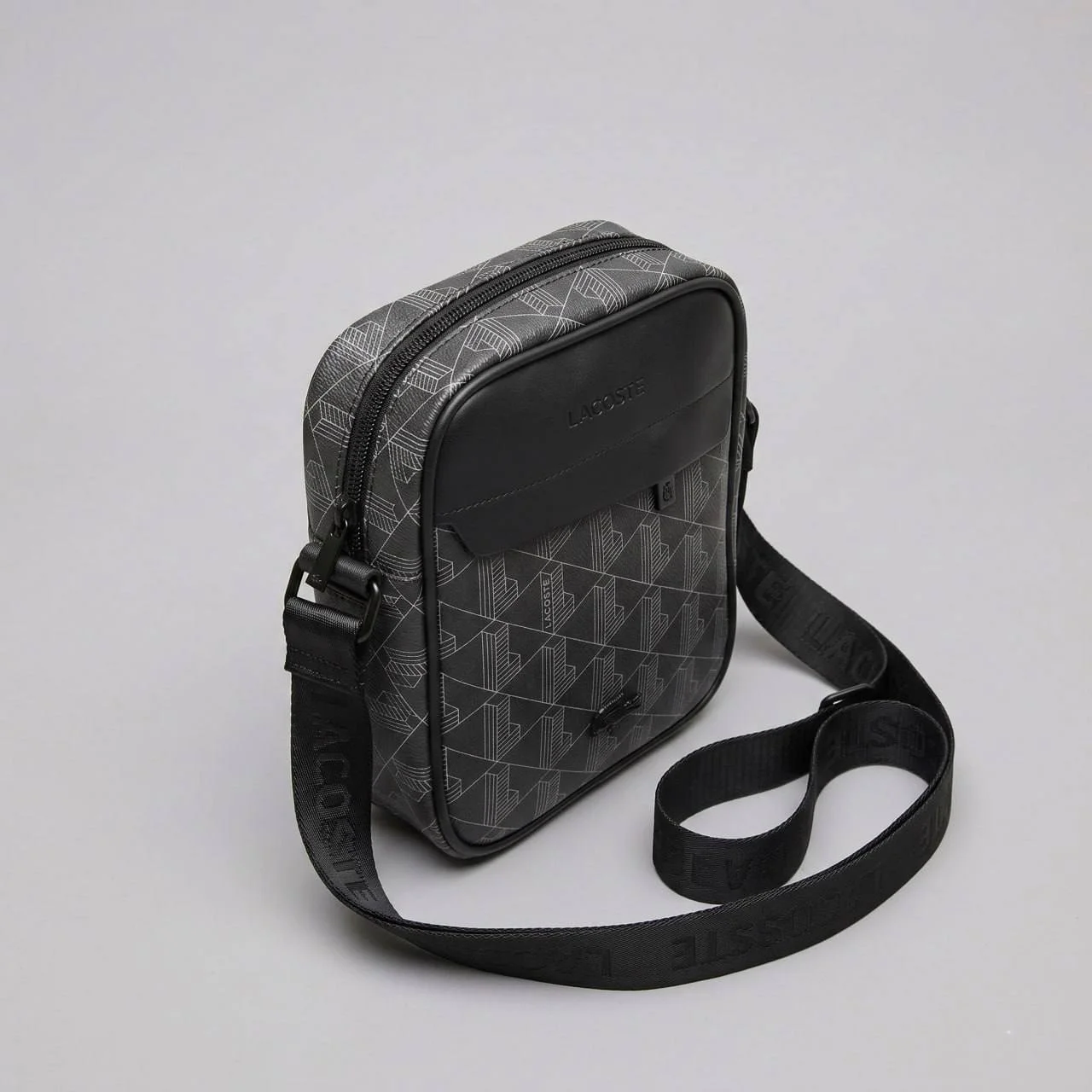 Чоловіча сумка Lacoste Monogram Black, фото №2