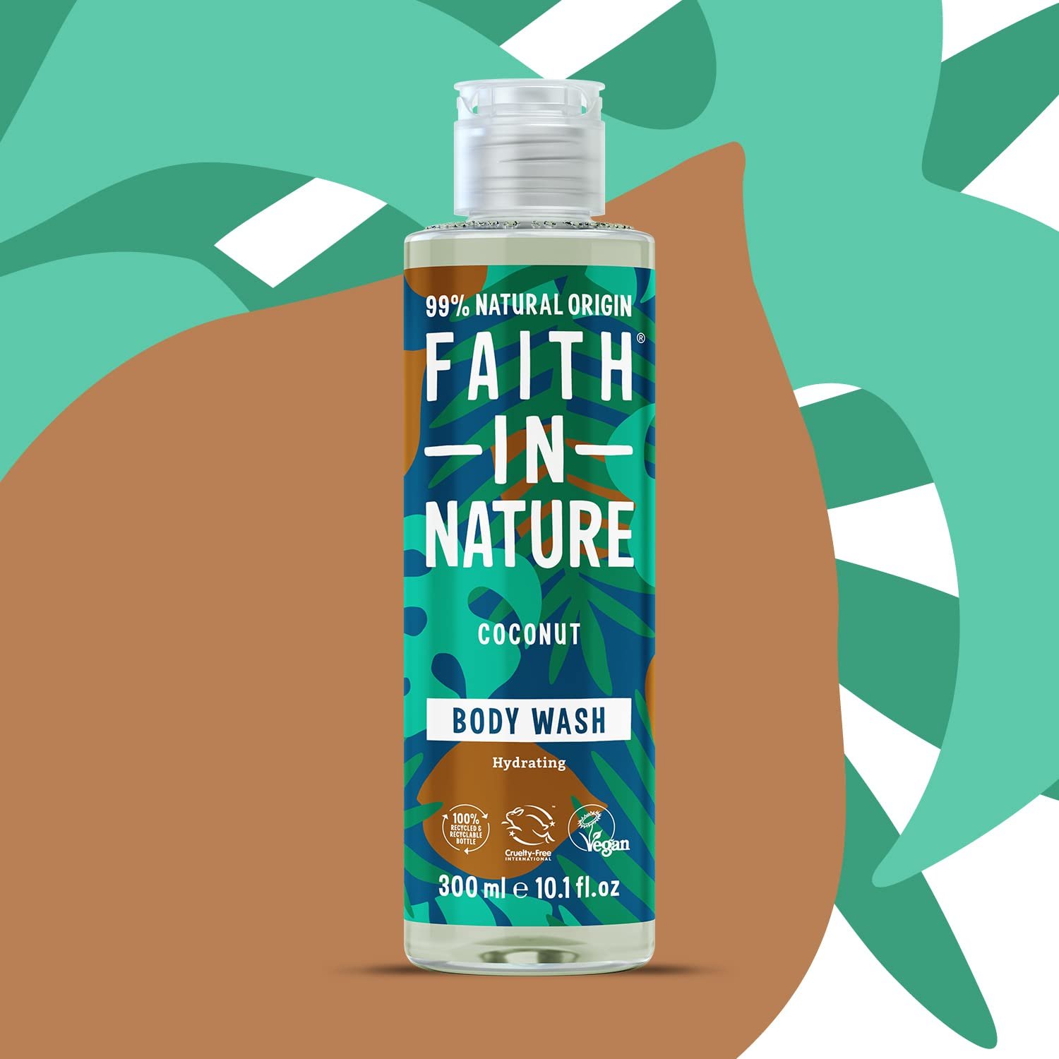 Гель для душу Faith In Nature Natural Coconut зволожувальний 300 мл, фото №4